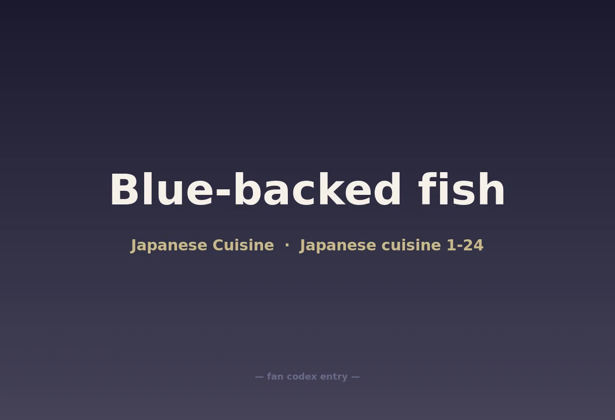 Blue-backed fish