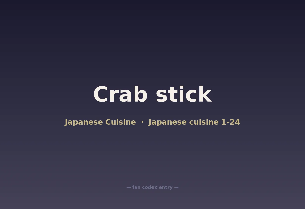 Crab stick